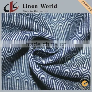 3024 30/2*14 47*58 53/54" Printed 55/45 Linen Viscose Fabric thumbnail-1