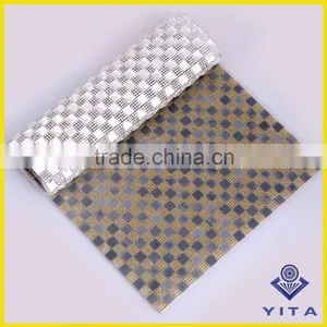 Cheap 24cm*40cm Square Glass Round Stone Rhinestone Sheets for Wedding Decorations thumbnail-4