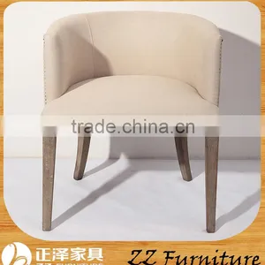 American Wooden Upholstered Armchair thumbnail-1