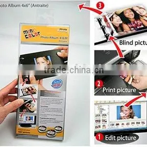 DIY Inkjet Personlized Photo Book With Black Line Cover 4*6 thumbnail-1