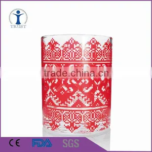 Best Selling High Quality Colorful Decal Glass Candle Jar thumbnail-1