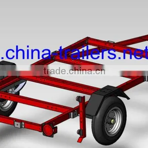 8x4 Folding Utility Trailer Frame thumbnail-1