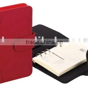 Red Black pu Cover Calendar Notepad With Binder thumbnail-1