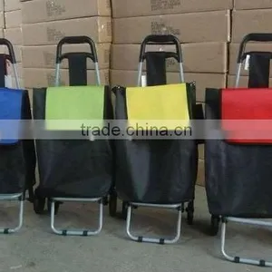 High Quality Folding Shopping Cart With Fabric Bag thumbnail-5