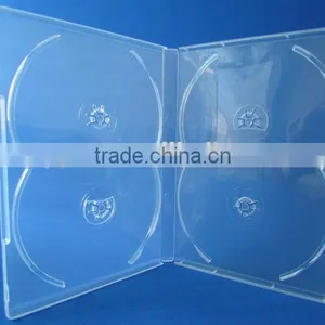Black Color 14MM Multi 4 Dvd Case With 4 Pieces Disc Case thumbnail-2