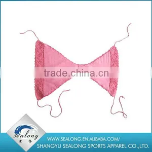 2016 Slimming Sweet Pink Bikini Customized Fashion Knit Bikini for Girl thumbnail-4