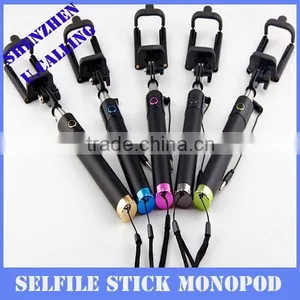 Top Quality Flexible Audio Cable Selfie Stick Folding Monopod For IPhone Smartphone thumbnail-5