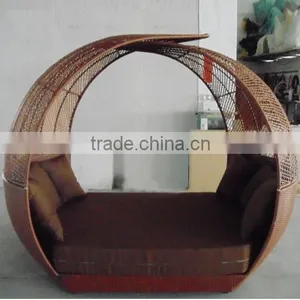 00 Rattan Outdoor Furniture Graceful Sunbed Furniture Canopy Garden Sofa Bed YPS055 thumbnail-6