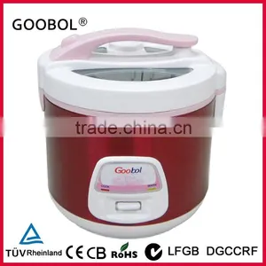 Red Color Stainless Steel Deluxe Rice Cooker thumbnail-1