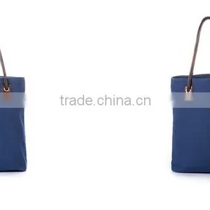 2015 Fahionable Canvas Tote and Shoulder Portable Large Eco Friendly Shopping Bag for Women thumbnail-2