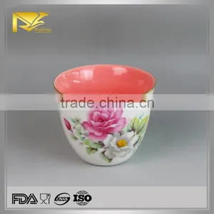 China Wholesale Ceramic Flower Shaped Tea Cup, Mug Cup , Beautiful China Tea Cups thumbnail-1
