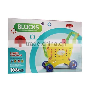 108PCS Creative Building Blocks Cart Toys Plastic Kids Blocks Toys thumbnail-6