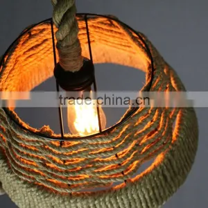 Hot Model Lee Broom Hemp Rope Bulb Replica Chandelier thumbnail-6