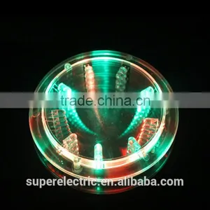 New Color Changing LED Lights Bottle Cup Mat Coaster For Clubs, Bars Party thumbnail-1
