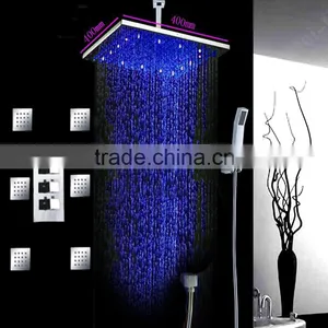 Led Shower 16 Inches Concealed Ceiling Shower Rain,body Shower Massage Shower Set With Water Pressure Led Light thumbnail-2