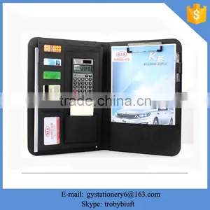 Multifunction Director Manager Leather Folder;practical High Quality Christmas Holiday Prmotional Gift Folder Quality Choice thumbnail-1