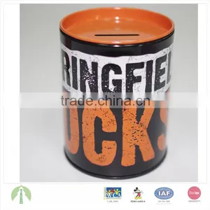 Hot Sale Custom Money Saving Tin Can Box With Slot thumbnail-4