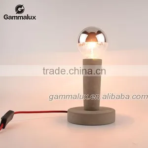 Vintage Style Concrete Table Lamp Concrete Desk Lamp Wiht Edison Bulb thumbnail-1
