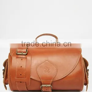 Tan Color Cross Body Genuine Leather Bag thumbnail-1