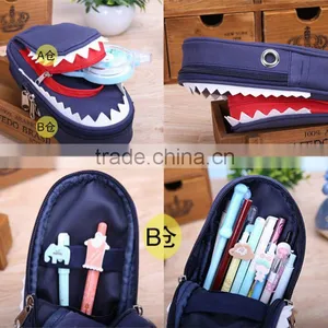 Shark Style Kids Pencil Case For Boys Zipper Children Pouch Bag Student Pen Box For Primary School Bag Accessory thumbnail-4