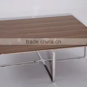Unique Bar Accent Cocktail Table Small Coffee Table Stainless Steel thumbnail-1