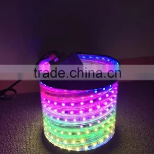 5m RGB LED Stripe Flexibel SMD 5050 LED's Wasserdicht IP65 Strip Ws2812b thumbnail-1
