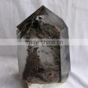 5.4kg Natural Rock Green Phantom Crystal Point Chorite Quartz Crystal Wand thumbnail-1