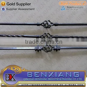 Iron Main Gate Decorative Wrought Iron Picket Steel Bar Fence Railing thumbnail-2
