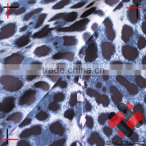 Wool Peach Ity Satin Chiffon Spandex Screen Print Soft Shell Leopard Print Fabric for Fashion Blouse Dress thumbnail-3
