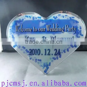 2015 Classical Wholesale Heart Shape Crystal With Customized Logo For Wedding Centerpieces thumbnail-1