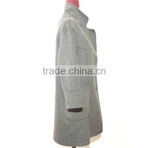 2016AW Ladies Women Fashion Long Woolen Coat Two Buckle thumbnail-2