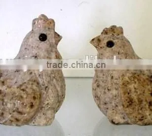 Granite Material Little Cock and Hen Stone Crafts thumbnail-1