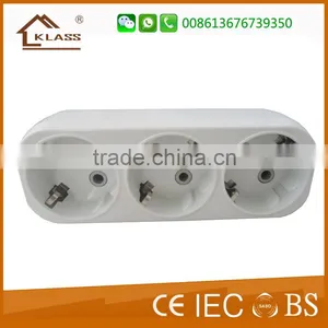 High Quality Hot Sale 5 Way With Switch Socket Germany Style Socket 250v 16A thumbnail-2