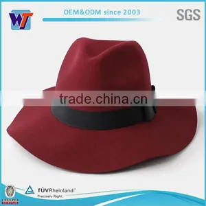 Ladies Hat Felt Hat/wool Floppy Hat/ladies Wide Brim Wool Felt Hat thumbnail-1