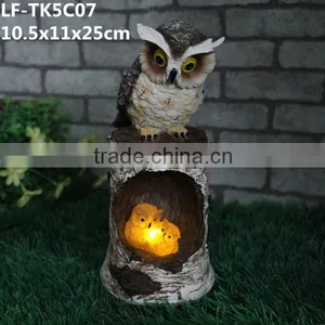 Polyresin Owl Toy Small Solar Led Lights Home Decor thumbnail-1