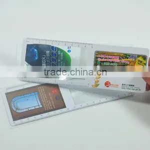 Magnifier Rulers With Color Printing, Plastic Ruler Magnifier Ruler thumbnail-1