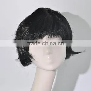 Japanese Style Short Black Wig With Bangs Synthetic Wig N245 thumbnail-1