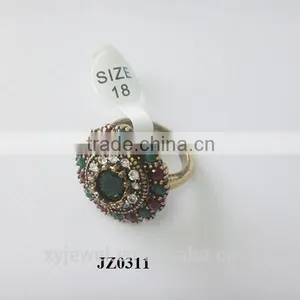 Women's Gender and Gold Jewelry Main Material Emerald Ring thumbnail-1