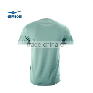 ERKE 2015 Summer Wearing Mans Casual Round Neck Full Cotton Short Sleeve t Shirt With Simple Pattern Wholesale/OEM thumbnail-2