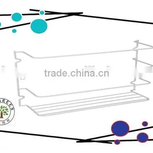 Sturdy Epoxy Coated Steel White Wall or Door Wrap Rack/ Organizer thumbnail-1