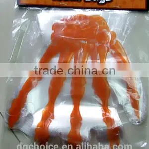 Different Color Halloween Plastic Finger Shape Irregular Treat Bags thumbnail-3