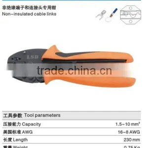 CE ROHS Experience Production For10years LSDgood Qutails Pliers for Non-insulated Cable Links S-1510 Ratchet Hand Crimping Tools thumbnail-1