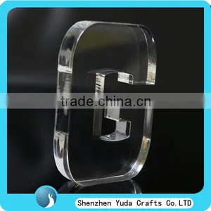 Clear Acrylic Letter Block Piece Transparent Blocks From A to Z thumbnail-1