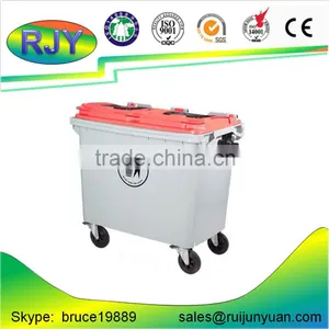1100 Liter Large Size Plastic Garbage Bin With Wheels thumbnail-1