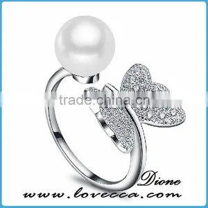 Wholesale Women Beautiful 925 Solid Band Jewelry Charms Dubai Design Silver Ring thumbnail-4