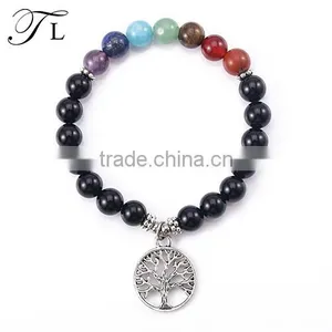 Stainless Steel and Natural Stone Beads Bracelet Men Jewelry Bracelet thumbnail-1
