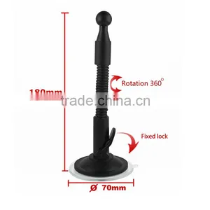 New Mini Car Mount Dashboard Mount Long Arm Bracket Mobile Phone Magnetic Holder Strong Adhesive 360degree Rotate for 3-5.7" Pho thumbnail-5