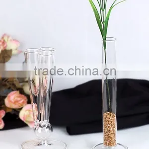 Creative Artistical Straight Shape Painted High Quality Glass Vase for Decoration thumbnail-3