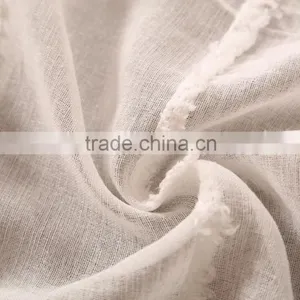 Clipped Sheer Polyester Voile Grommet Curtain Drapes thumbnail-6