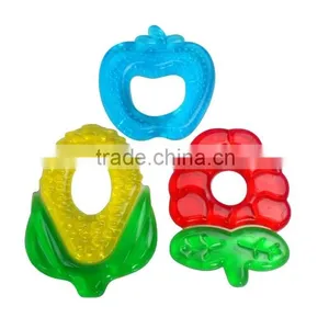 Eco-friendly Baby Products Apple Shape Baby Water Filled Teether thumbnail-1
